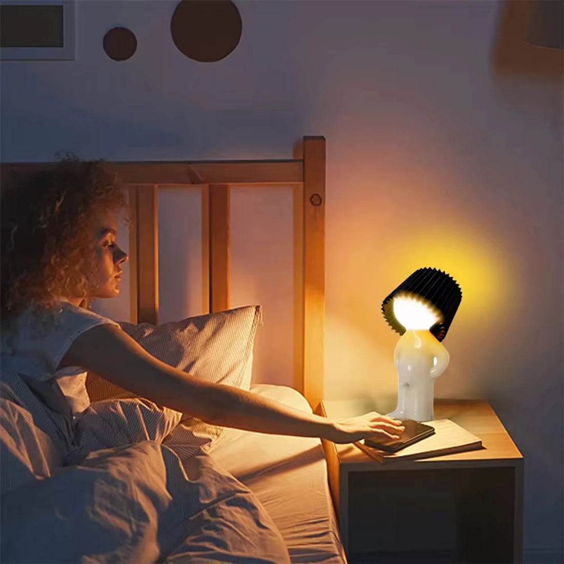 Cute Boy Night Light, Creative Night Light LED
Plug-In Table Lamp For Bedroom