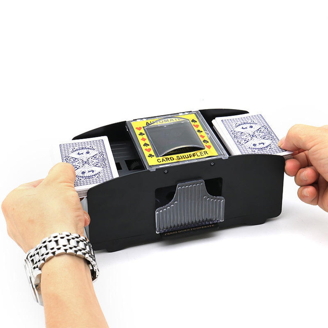 Automatic card shuffler machine