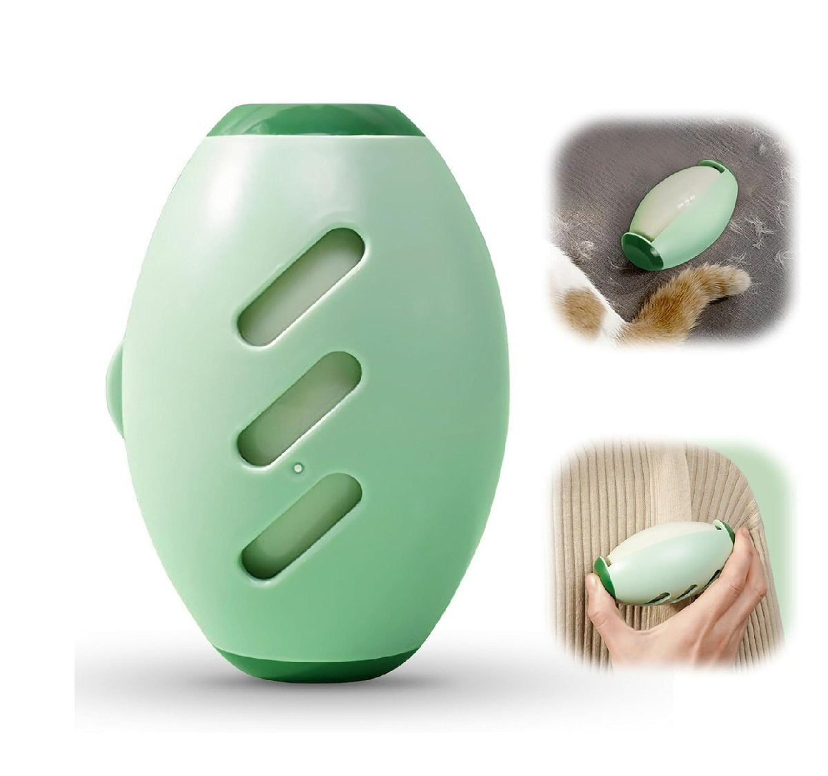 Egg shape reusable lint roller