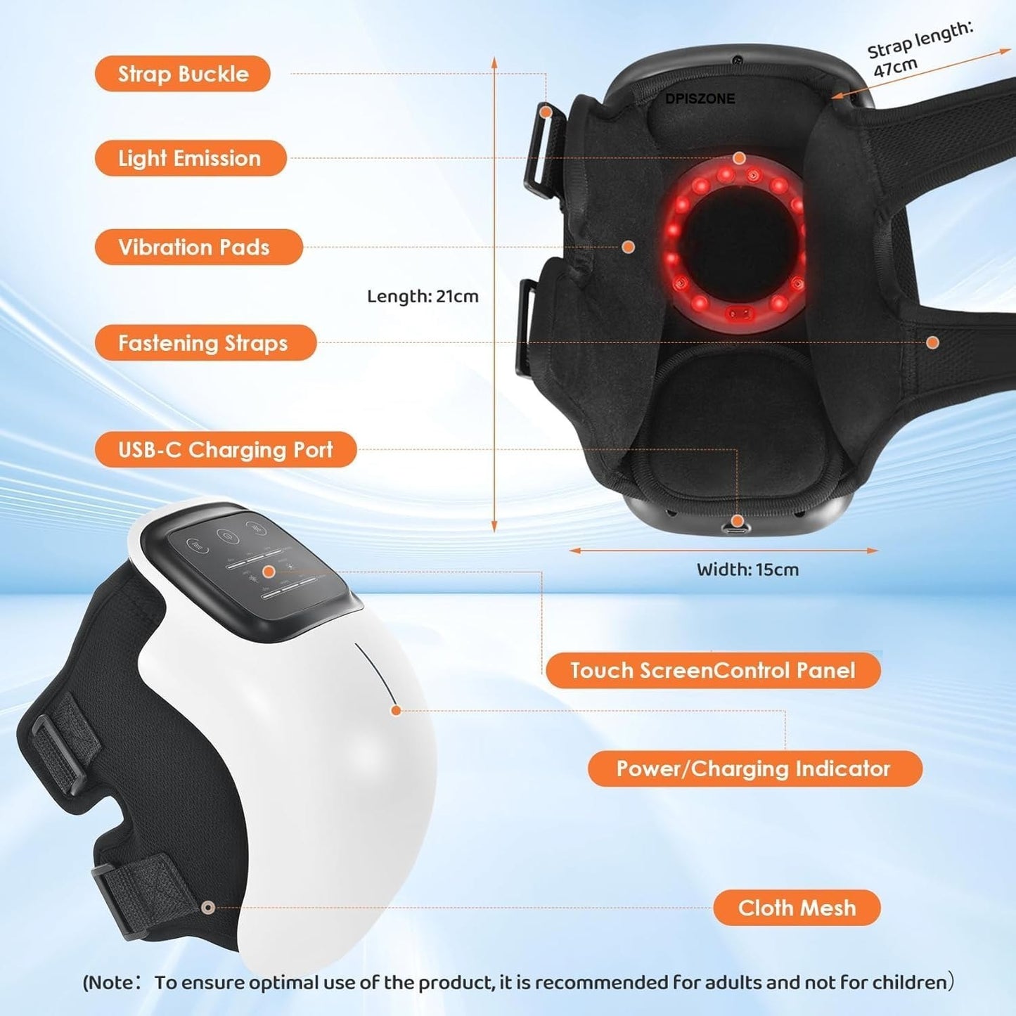 Cordless knee massager for joint pain shoulder elbow Physiotherapy Arthritis