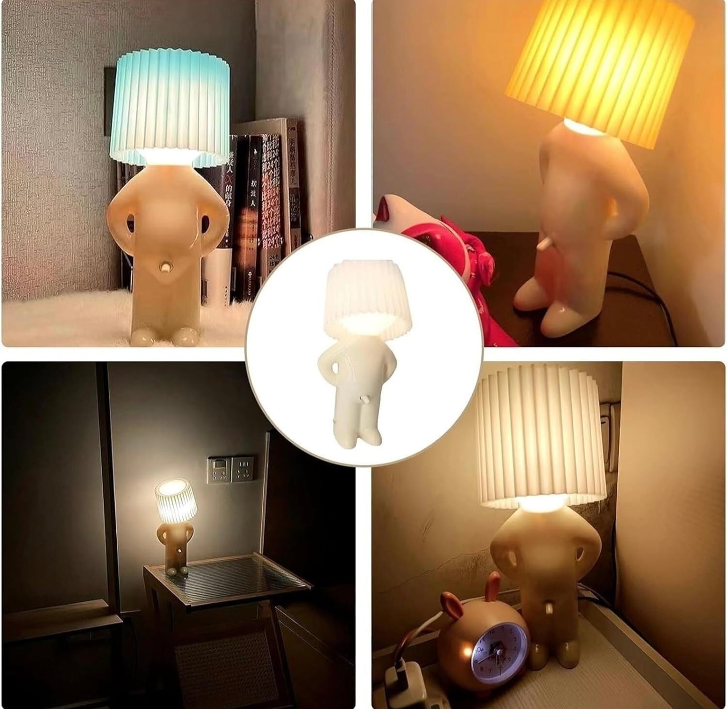 Cute Boy Night Light, Creative Night Light LED
Plug-In Table Lamp For Bedroom
