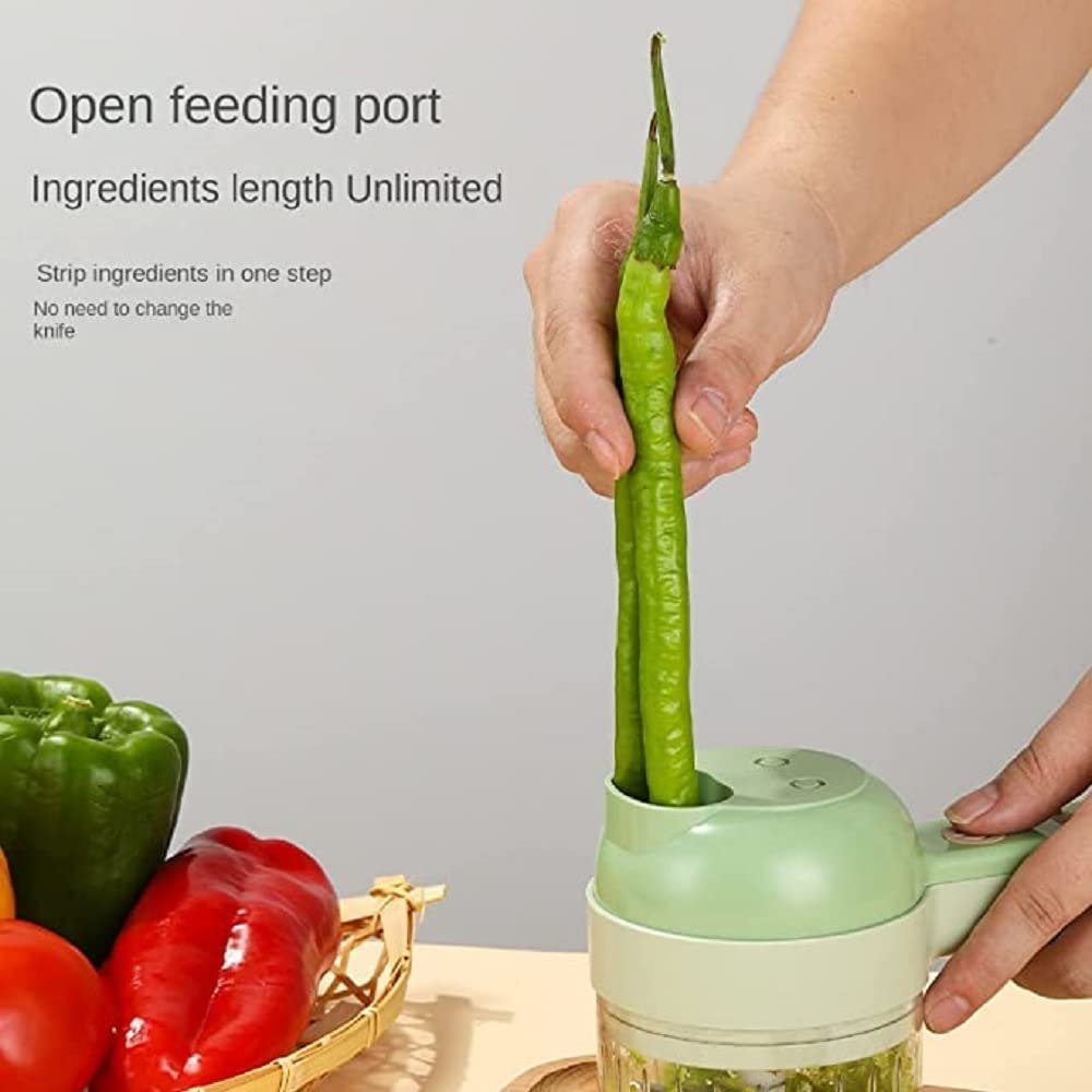 4 in 1 Portable Electric vegetable cutter set